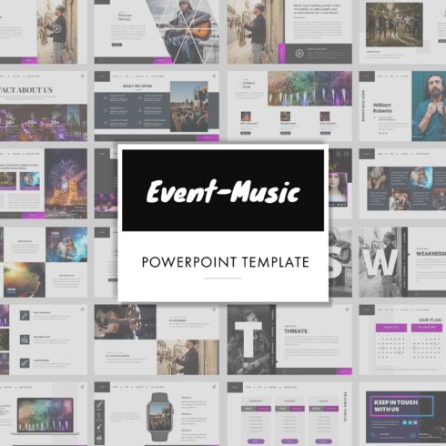 Event-Music PowerPoint Template.