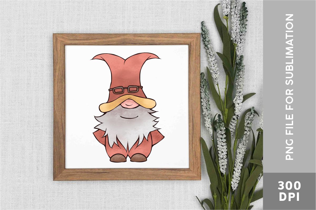 Fall Gnome PNG Clipart Bundle, picture print.