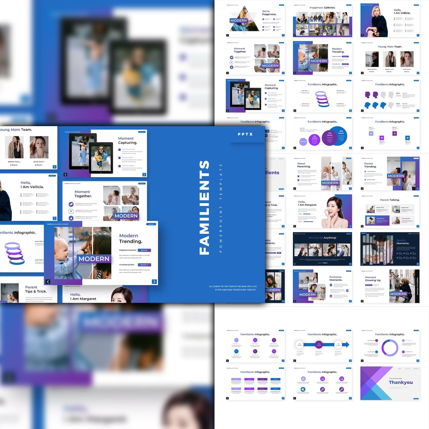 Familients - Powerpoint Template from AQR Studio.