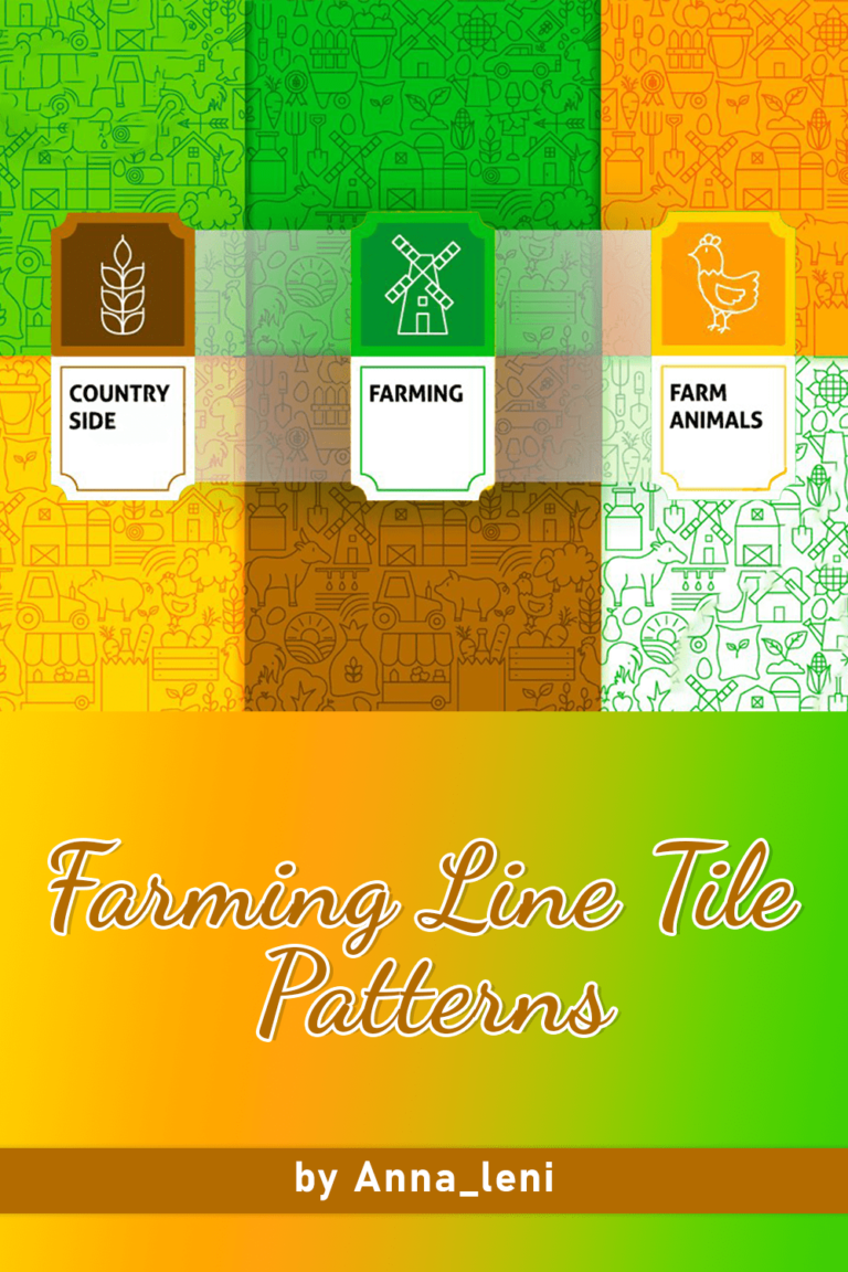 Farming Line Tile Patterns MasterBundles
