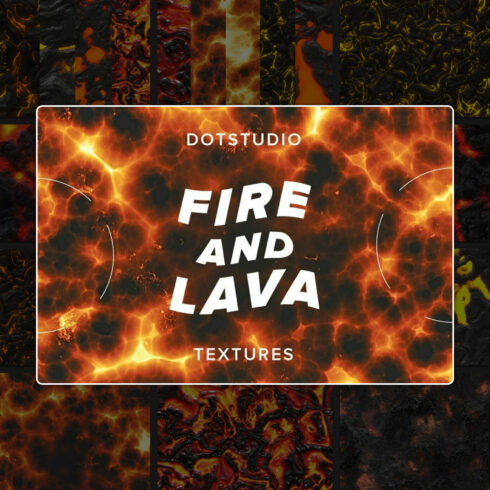 Fire and lava textures - main image preview.