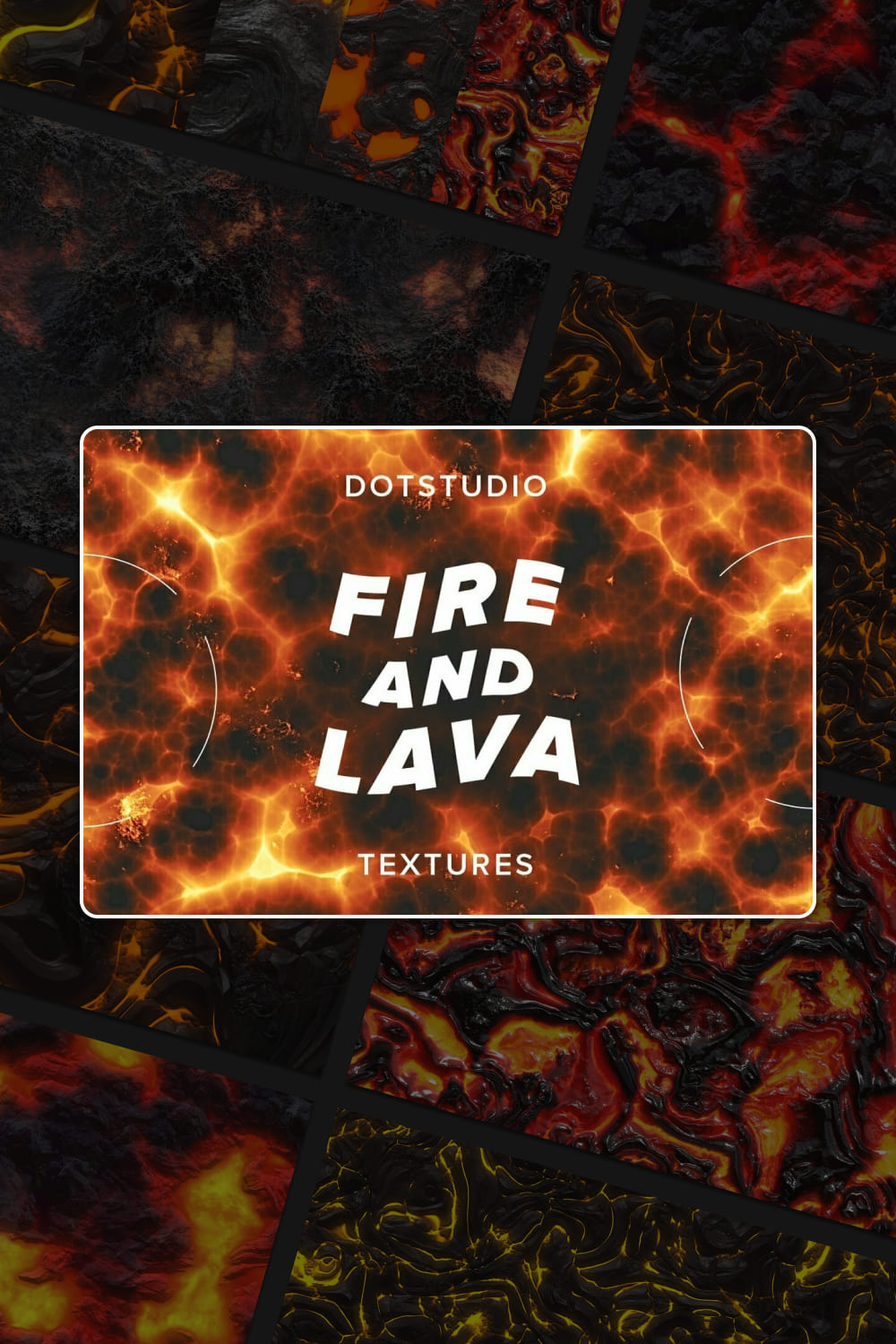 Fire and lava textures - pinterest image preview.
