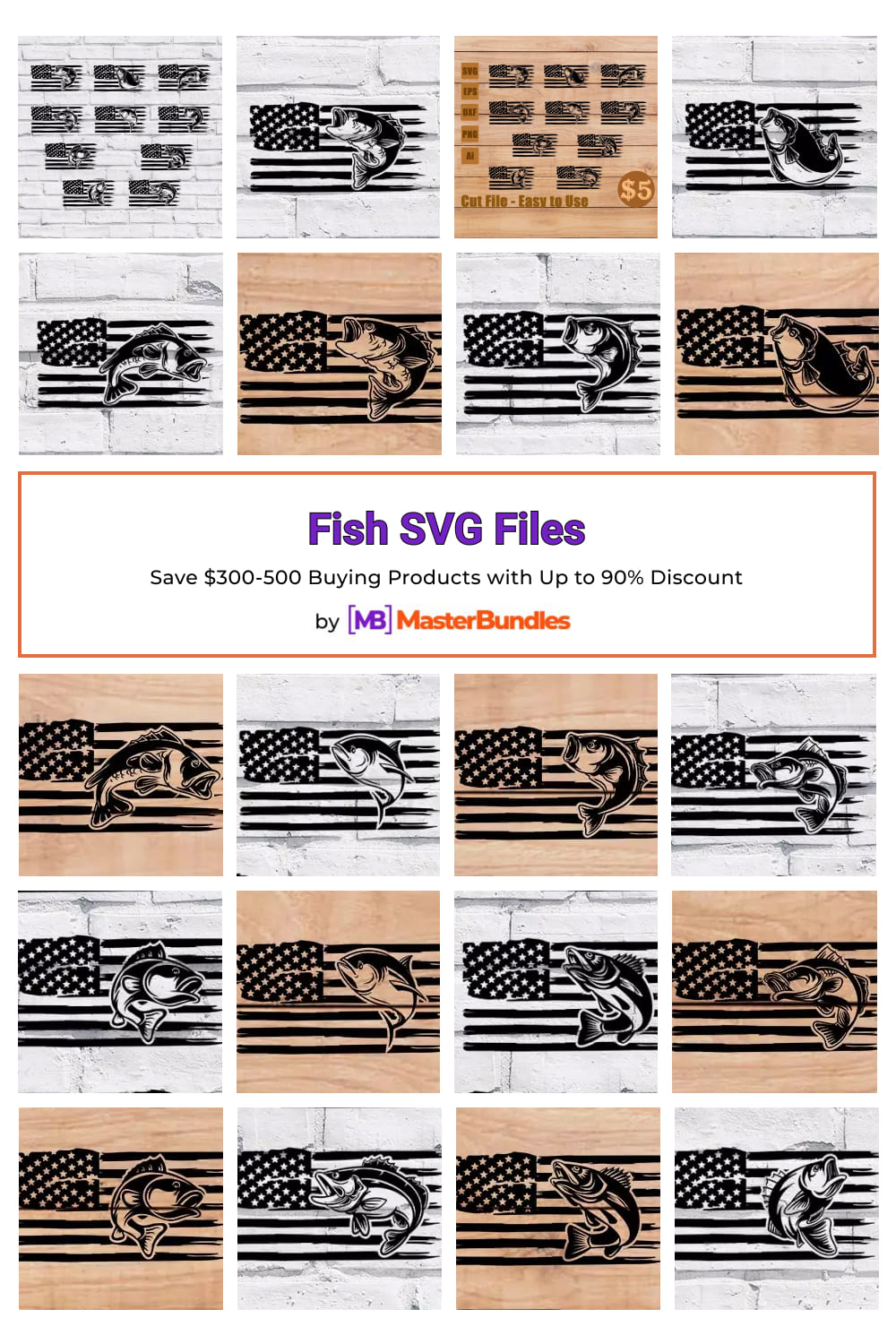 Fish SVG Files for pinterest.