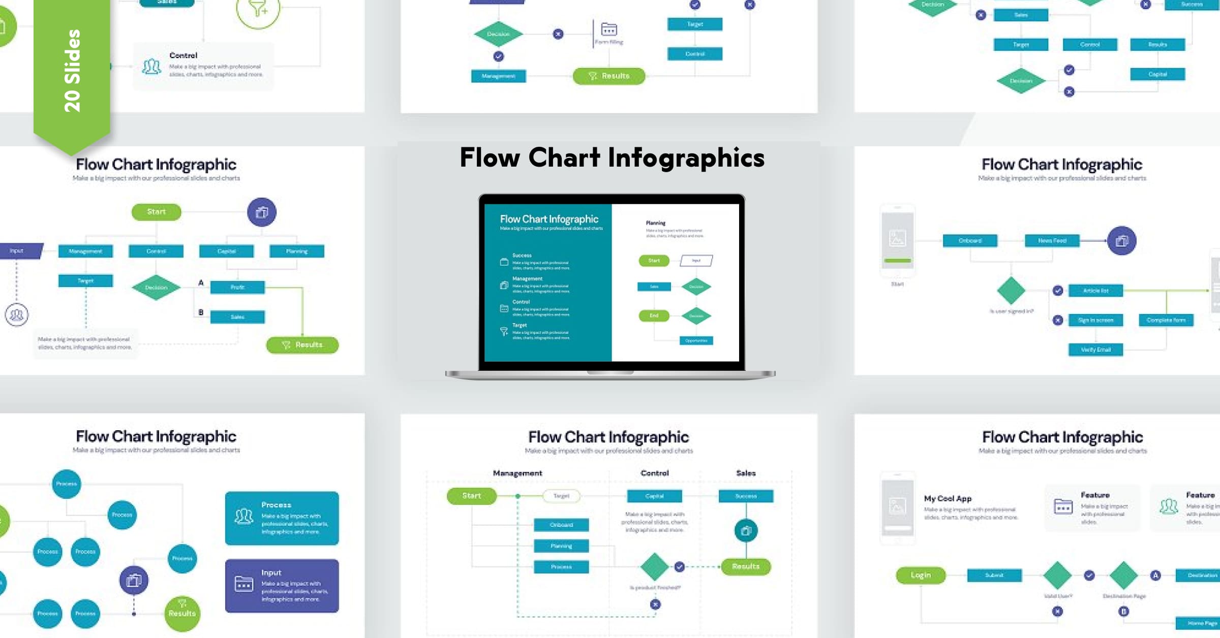 Flow Chart Infographics – MasterBundles