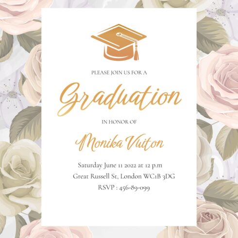 Free Graduation Invite Template Master Bundles