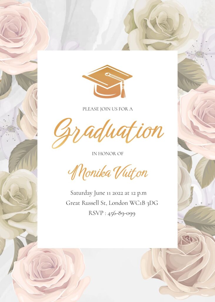 Free Graduation Invite Template MasterBundles