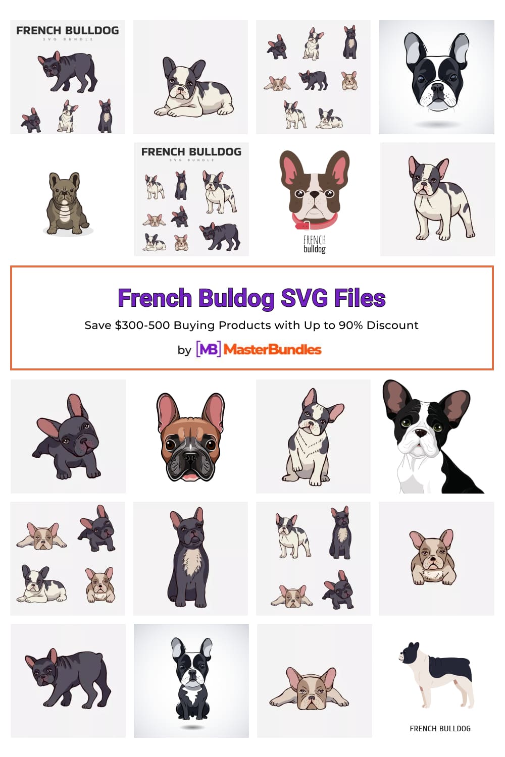 French Buldog SVG Files for Pinterest.
