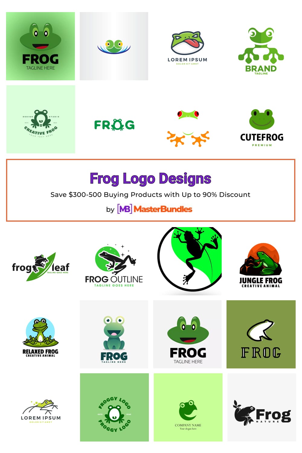 Frog Logo Designs for Pinterest.