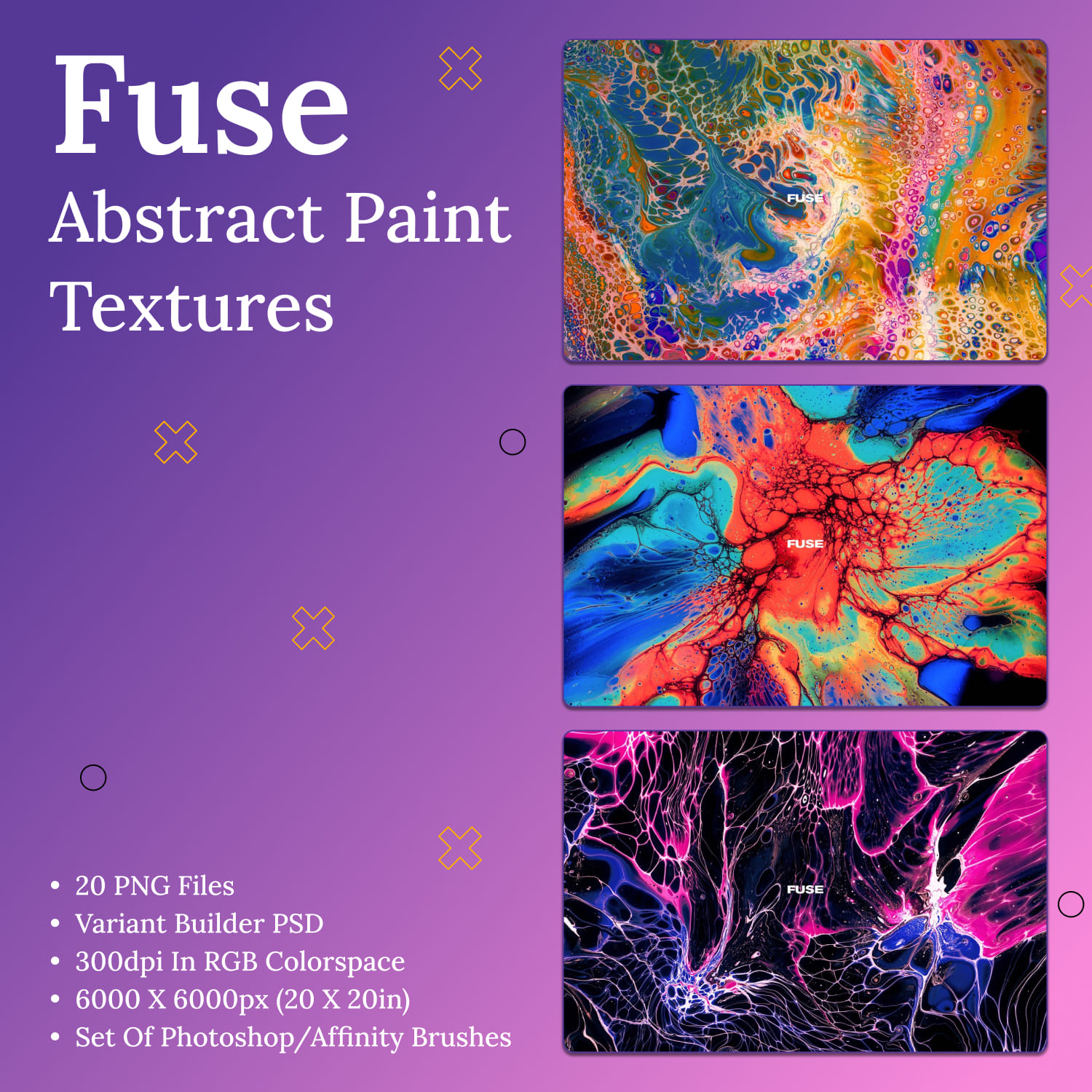 Fuse abstract paint textures - main image preview.