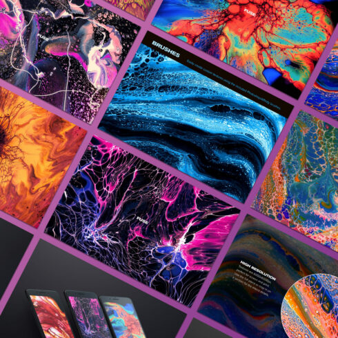 Fuse: Abstract Paint Textures – MasterBundles