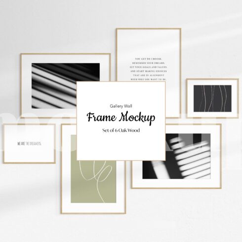 Gallery Wall Frame Mockup | Set of 6.