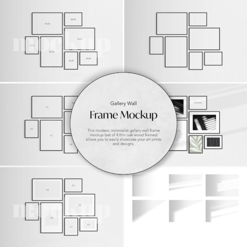 Gallery Wall Frame Mockup | Set of 7.