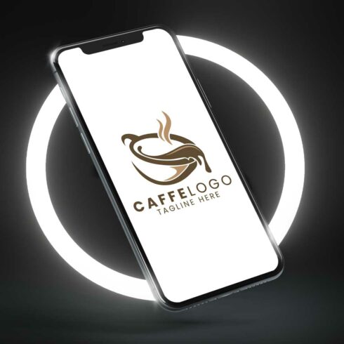 Caffe Logo Template cover image.