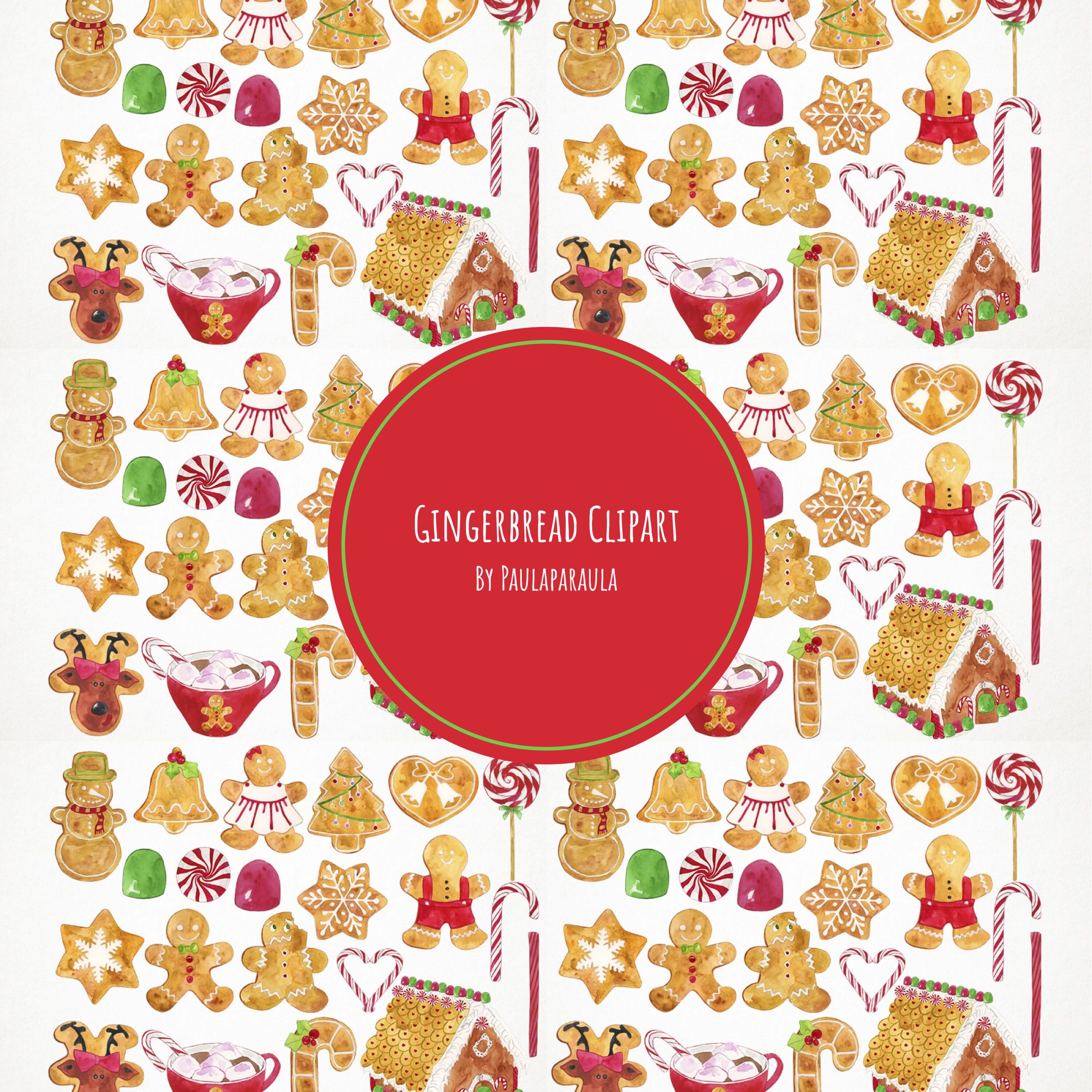 Gingerbread Clipart cover.