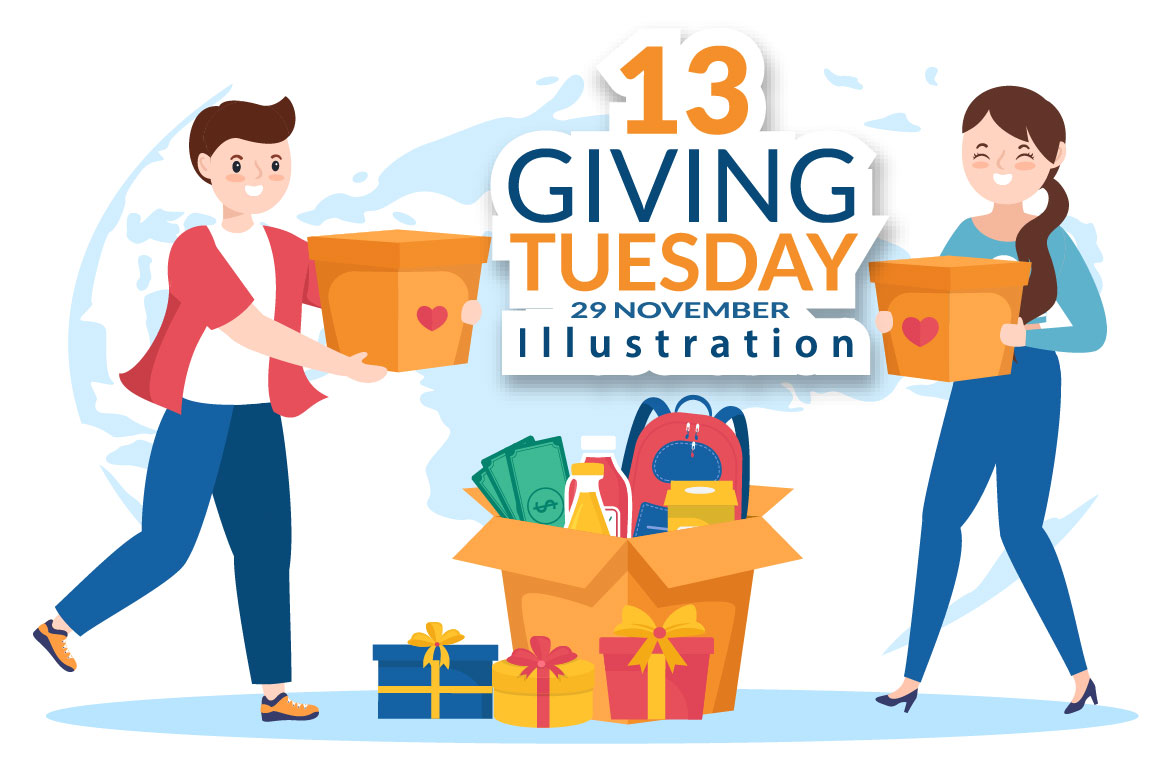 13 Giving Tuesday Celebration Illustration Facebook Image.
