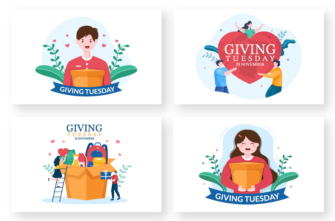 13 Giving Tuesday Celebration Illustration Examples.