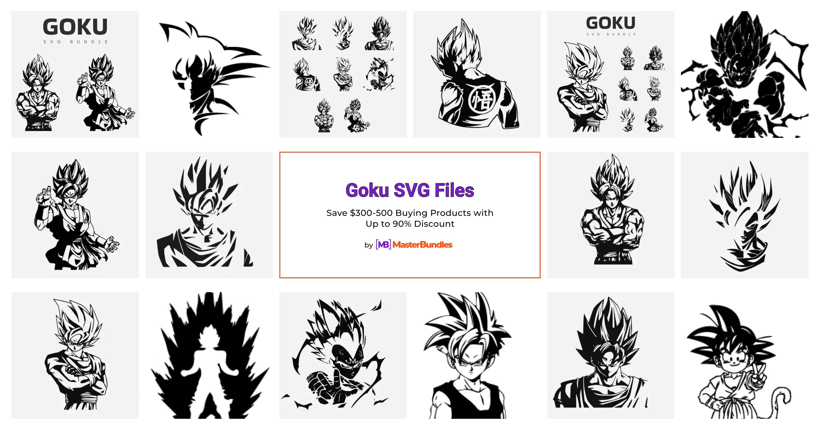 Goku Svg, Dragon Ball Z Svg, Goku Anime Svg, file for cricut, Anime sv