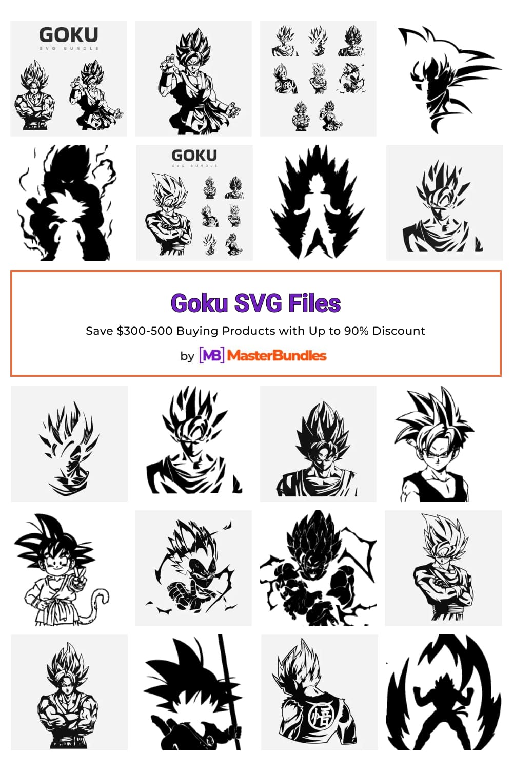 Goku SVG Files for pinterest.