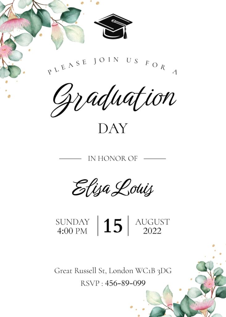 Graduation Day Invite Template – MasterBundles