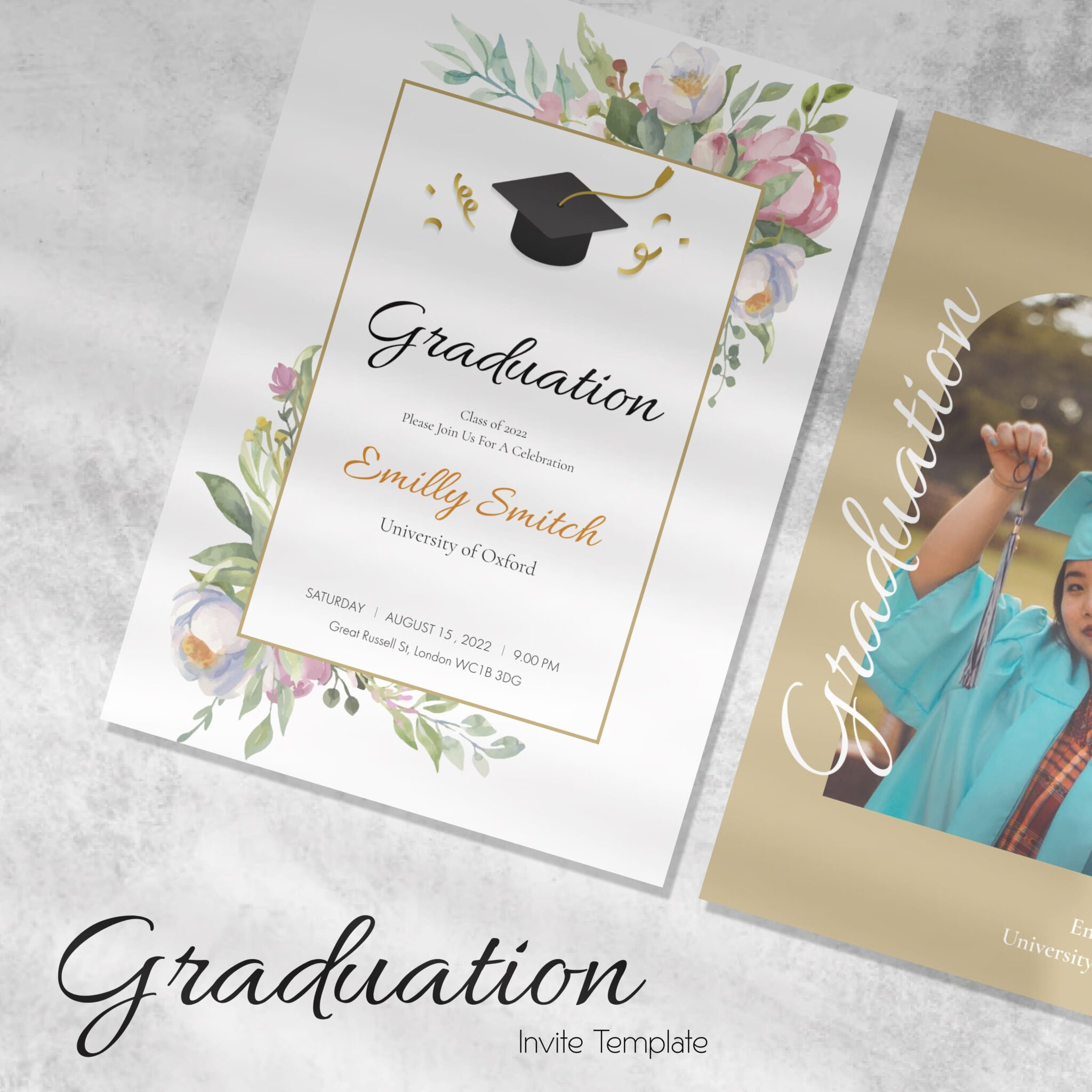 Graduation Invite Template FIGMA – MasterBundles