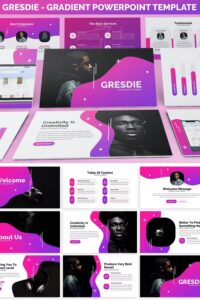 Gresdie - Gradient Abstract Powerpoint Template – MasterBundles