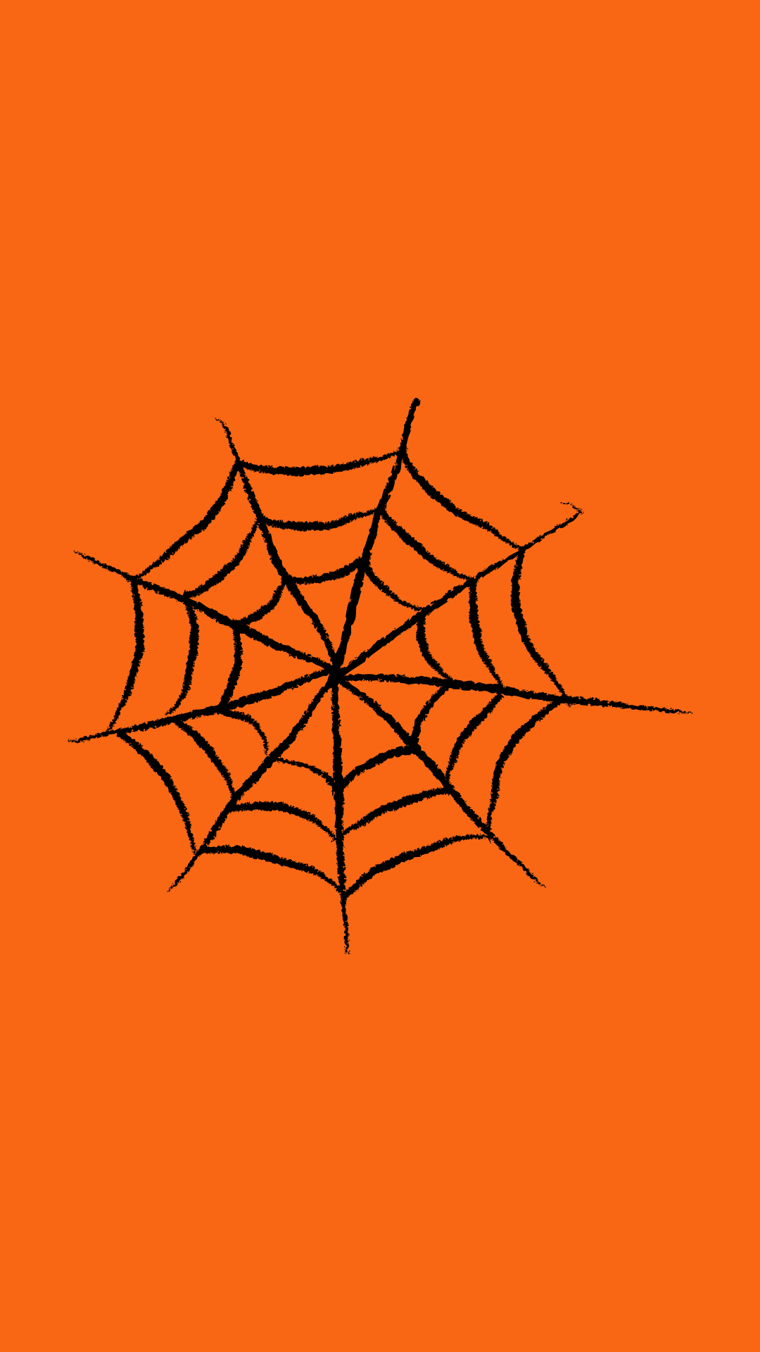 halloween icons orange spider web