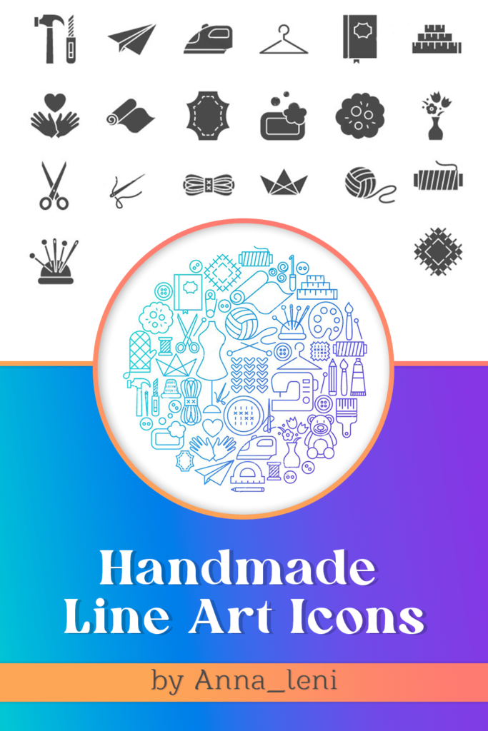 Handmade Line Art Icons – MasterBundles