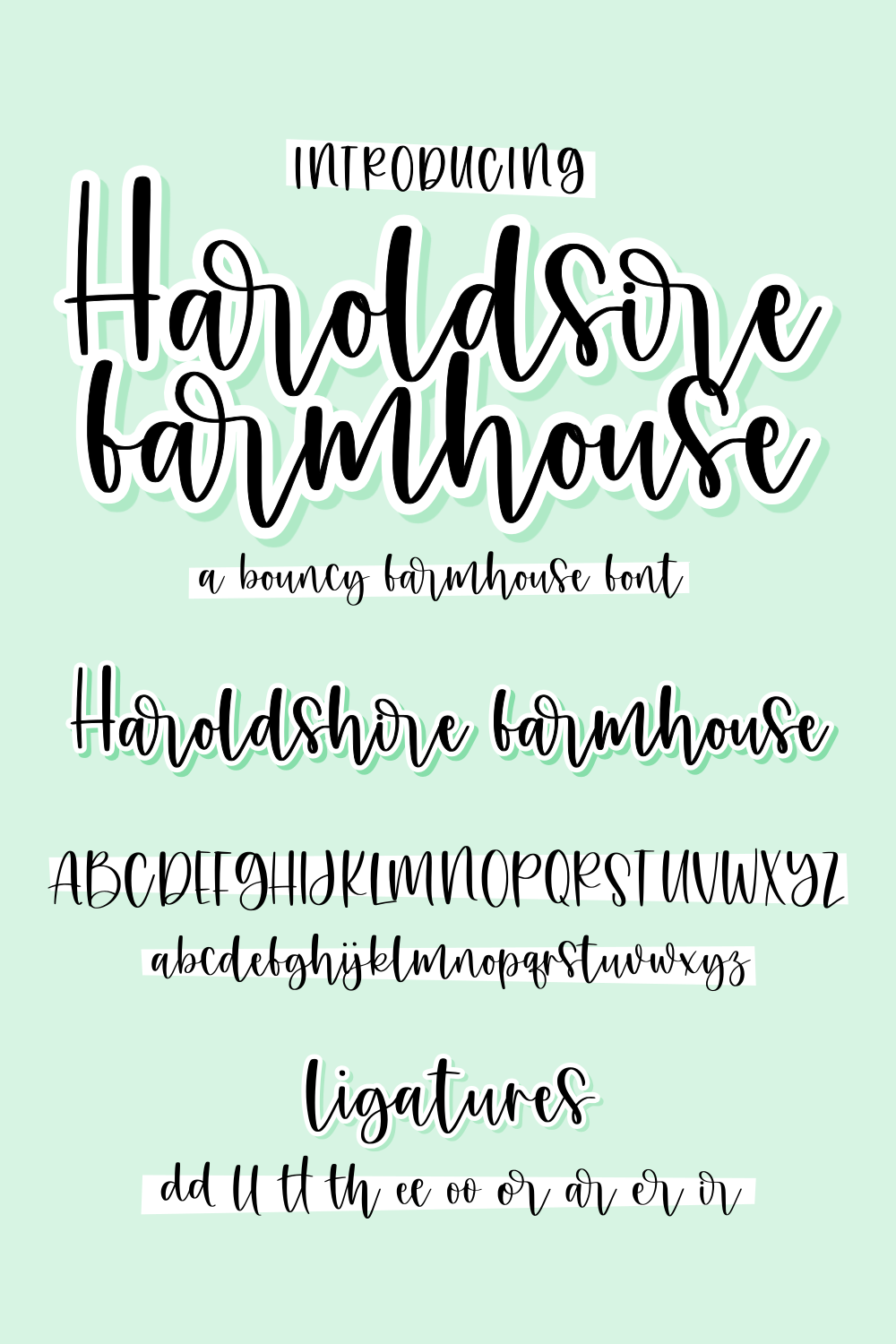 haroldshire farmhouse font 1 pinterest