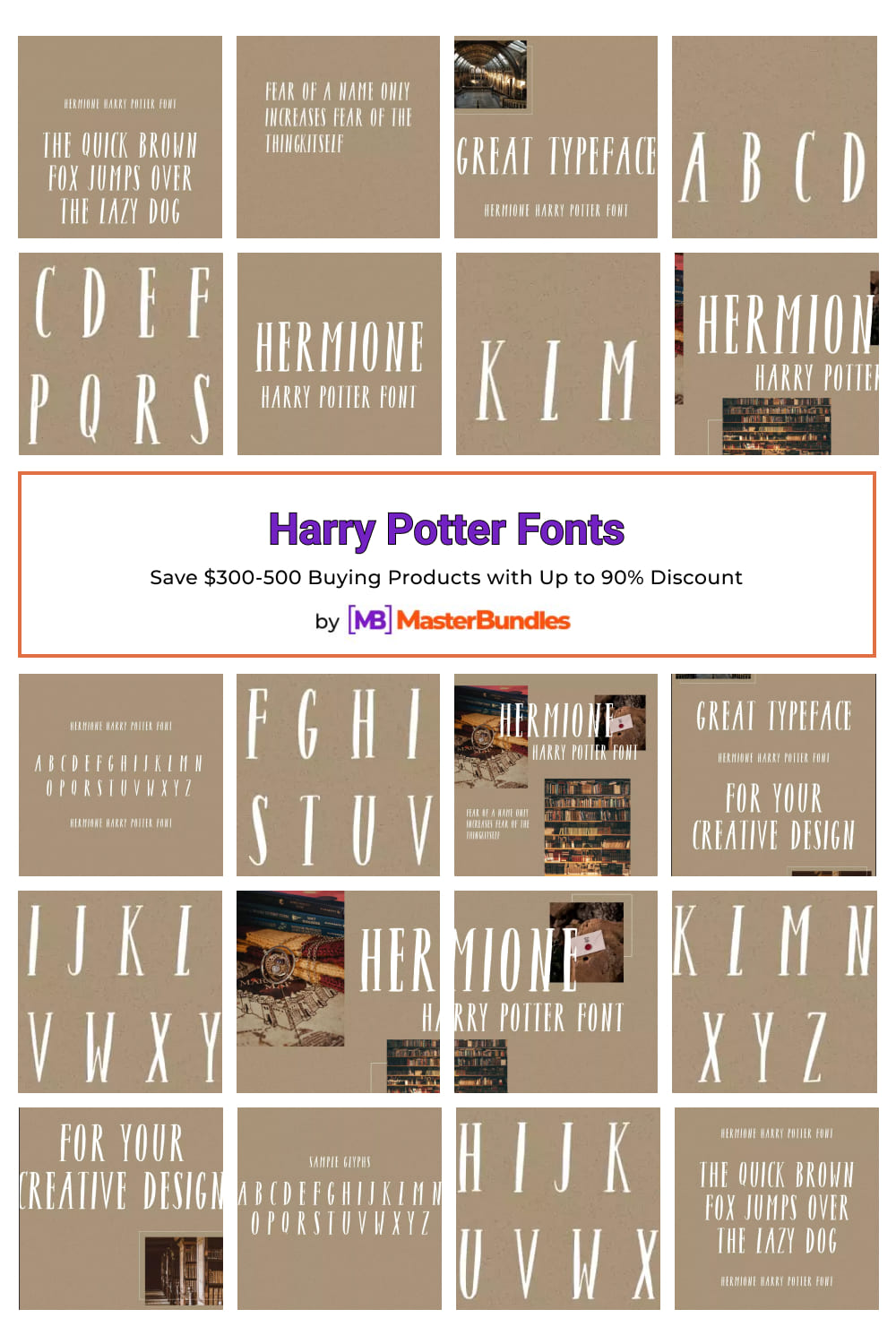 Harry Potter Fonts for Pinterest.