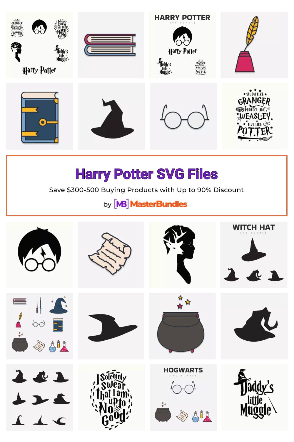 Harry Potter SVG Files for Pinterest.