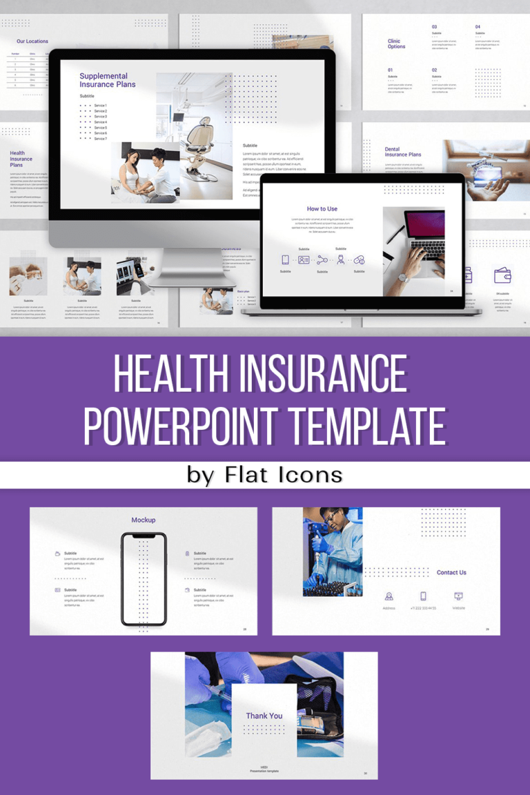 Health Insurance PowerPoint Template – MasterBundles