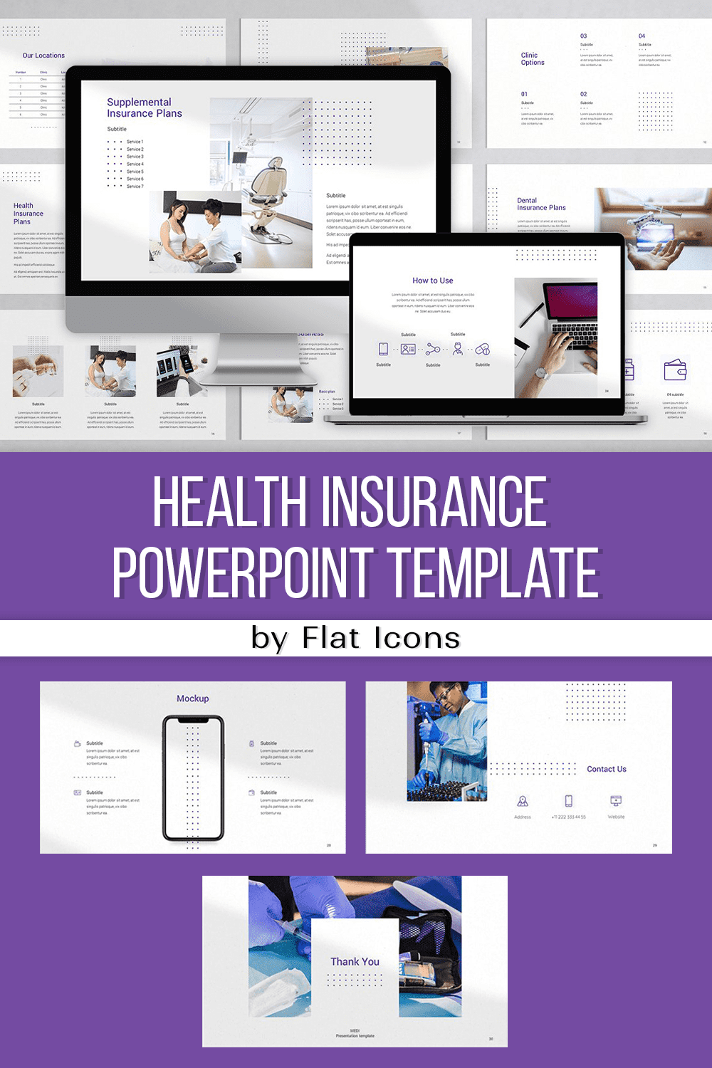 health insurance powerpoint template pinterest