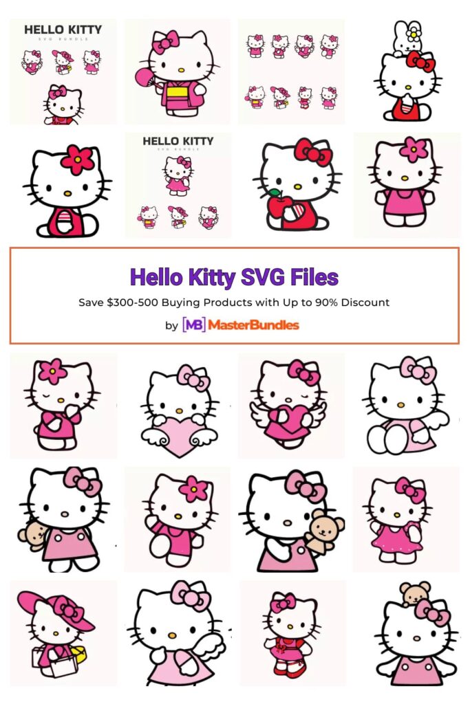 Hello Kitty Svg Files 683x1024 