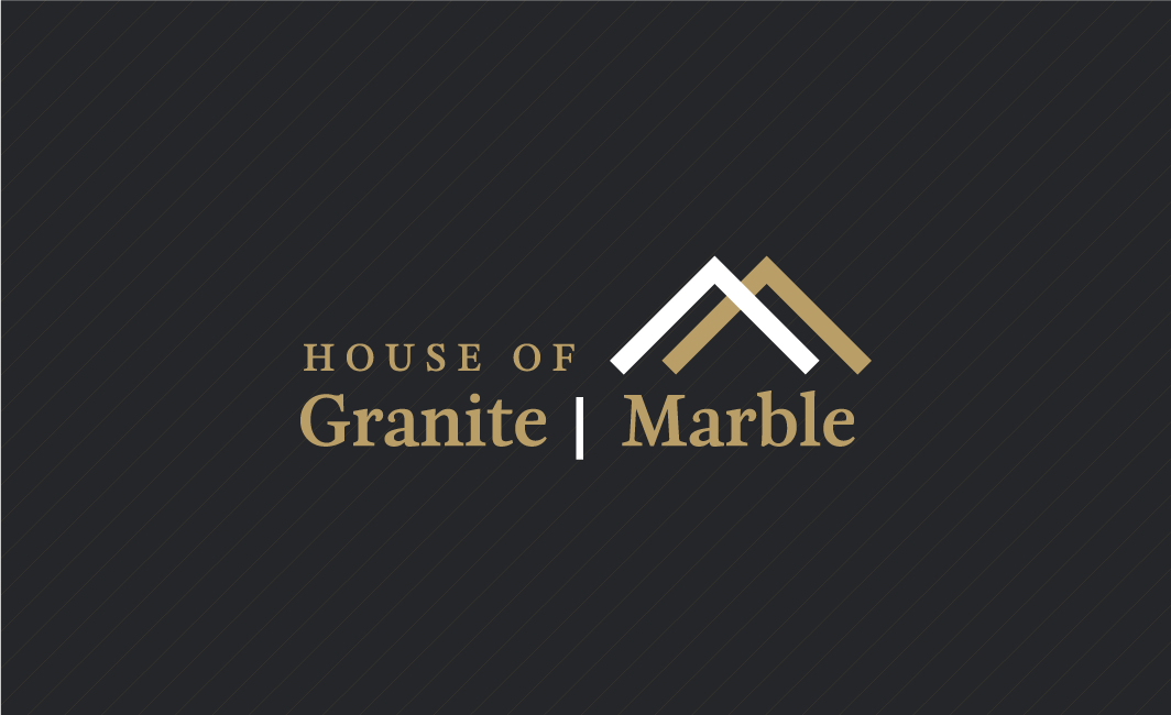 House of Granite Marble Profesional Business Card, house logo.