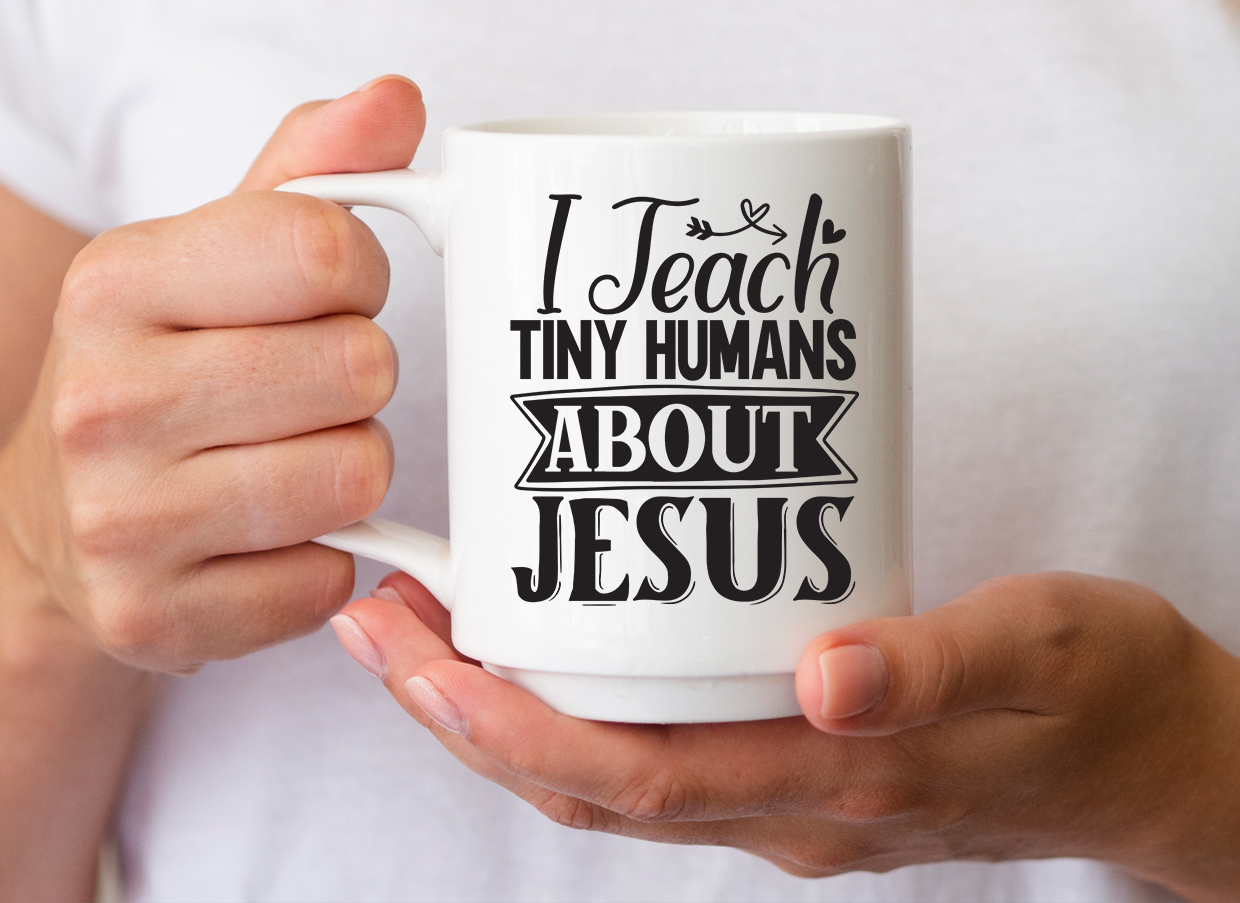 Christian SVG Design Bundle, i teach tiny humans about jesus design.