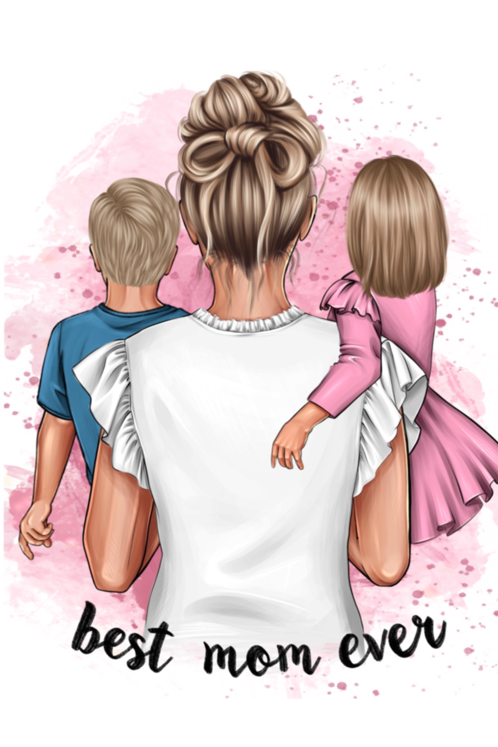 Best Mom And Children Family Clipart Pinterest Image.