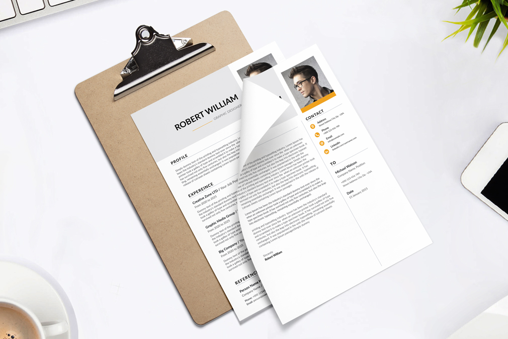 The Word Resume/CV Template facebook image.