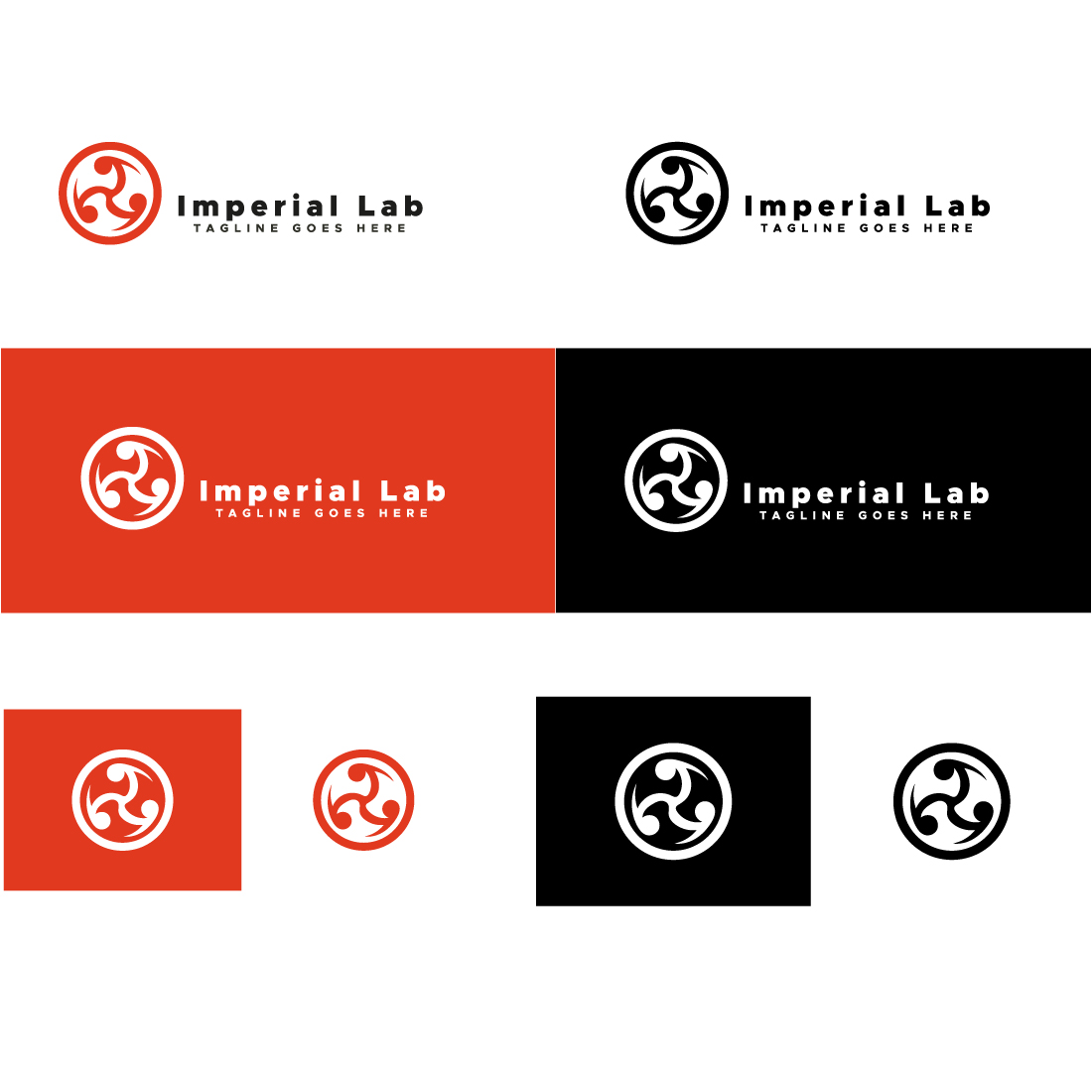 Imperial Lab Professional Logo Design Template Only 12$ cover image.