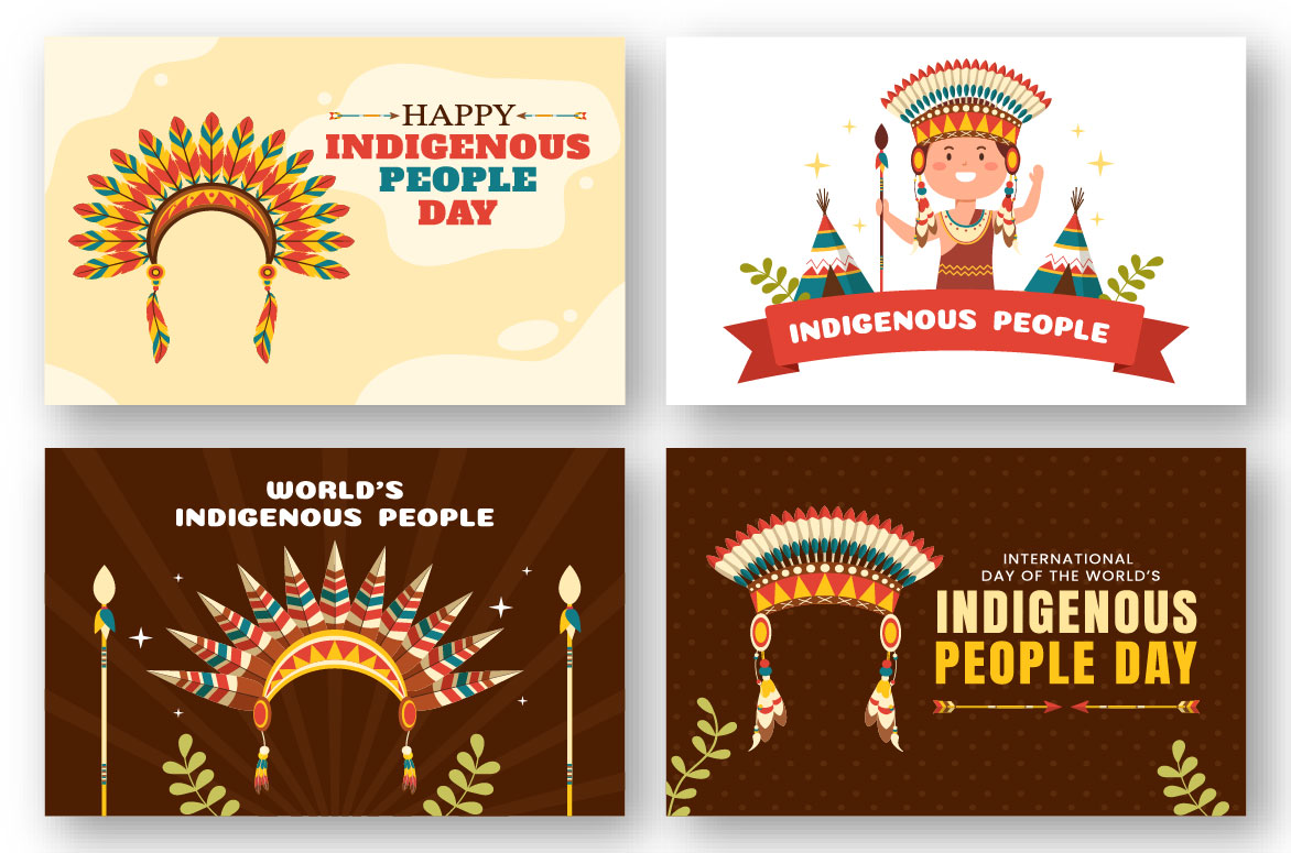 15 Worlds Indigenous Peoples Day Illustration Examples.