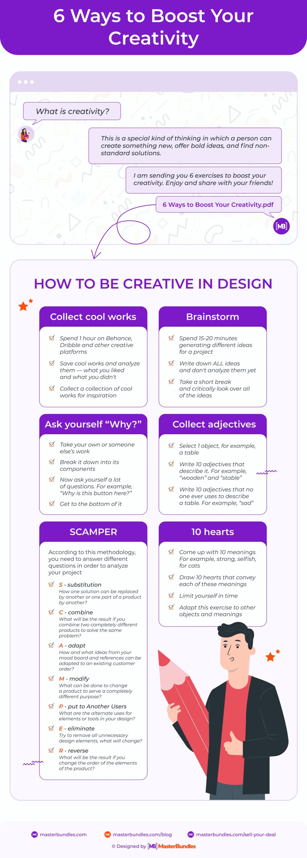 6 Ways to Boost Creativity in Infographic.