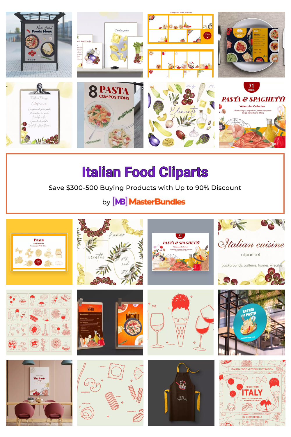 Italian Food Cliparts for Pinterest.