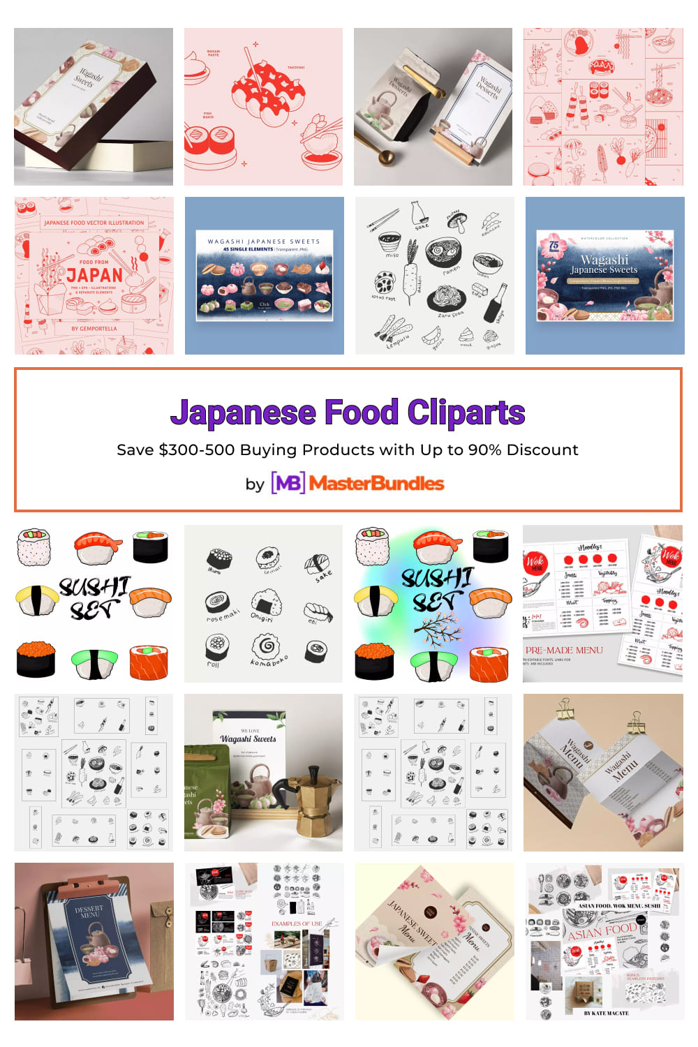 Japanese Food Cliparts for Pinterest.