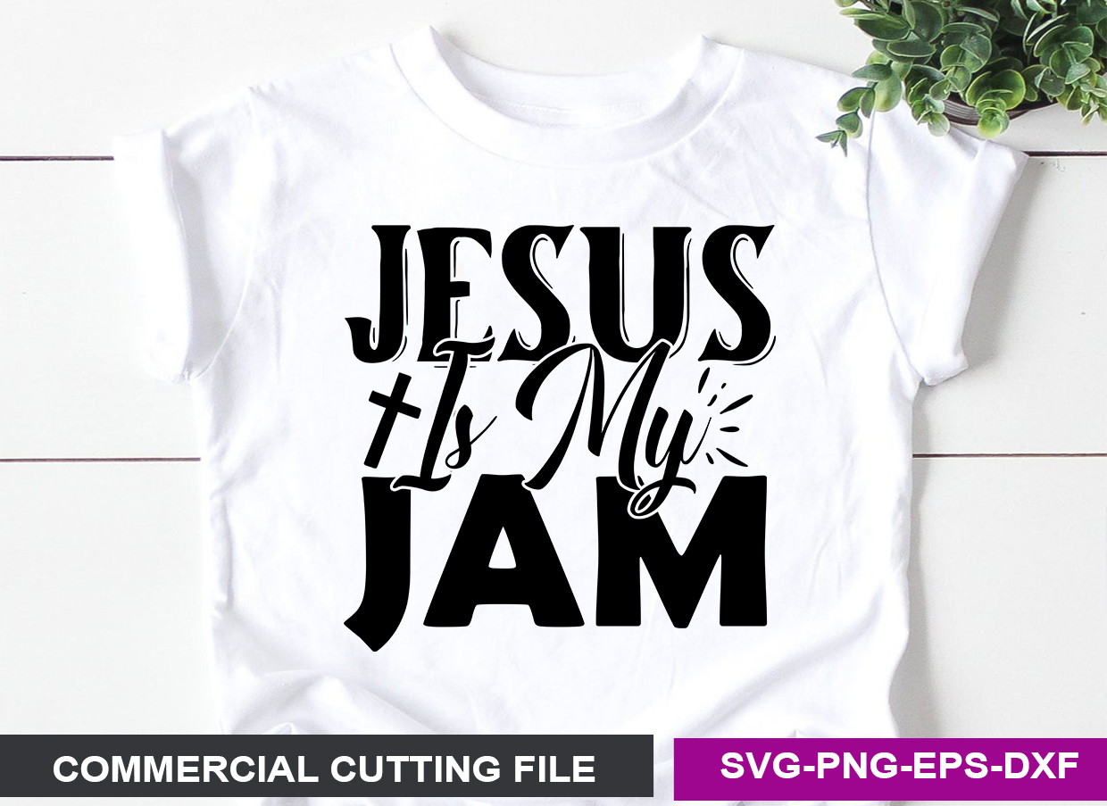 Christian SVG Design Bundle, jesus is my jam design.