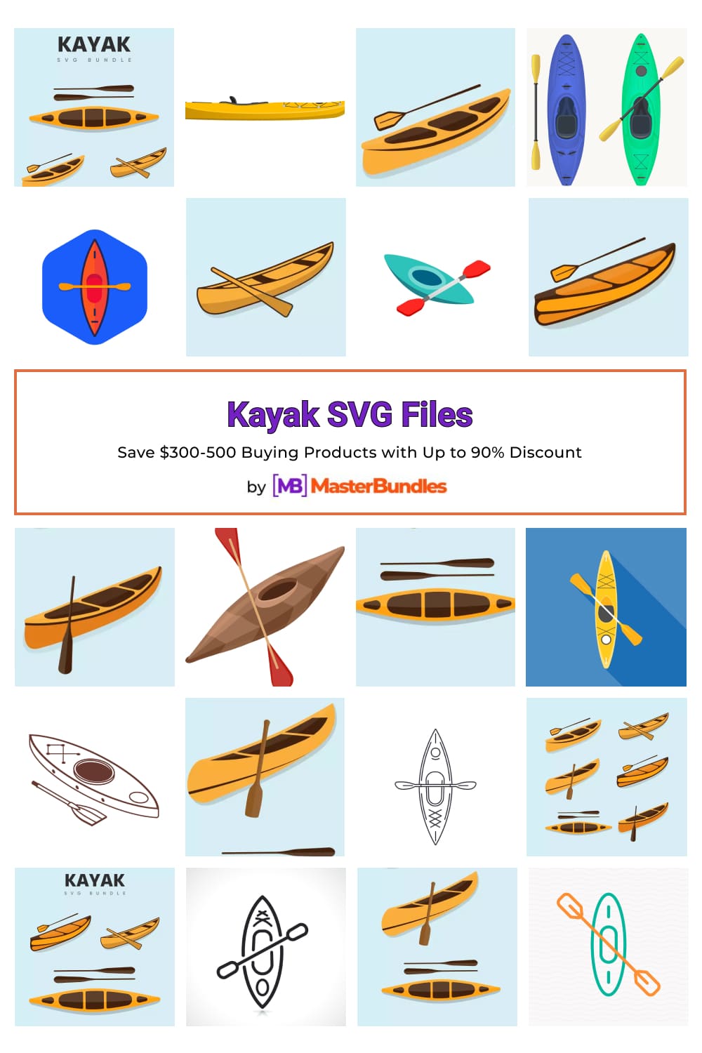 Kayak SVG Files for pinterest.