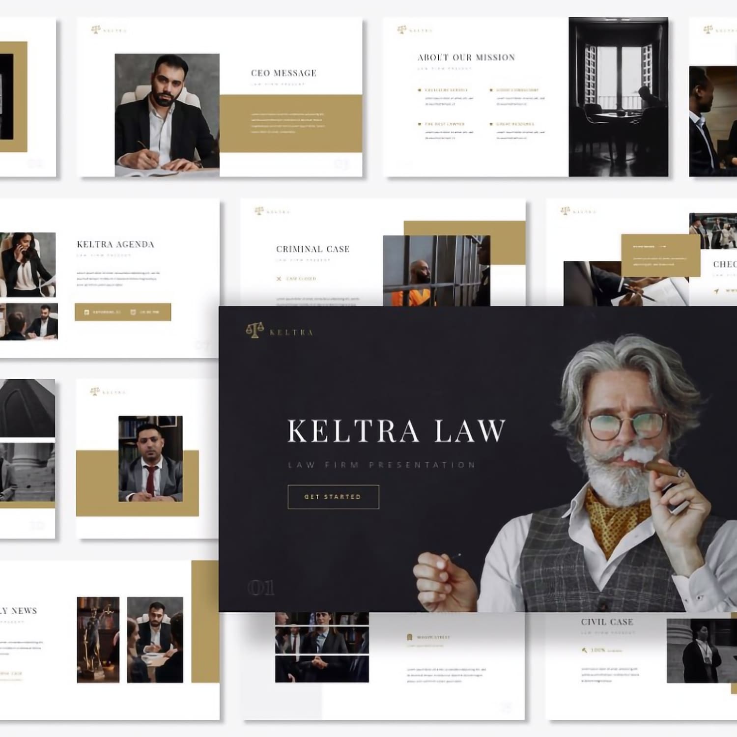 Keltra - Law Firm PowerPoint cover.