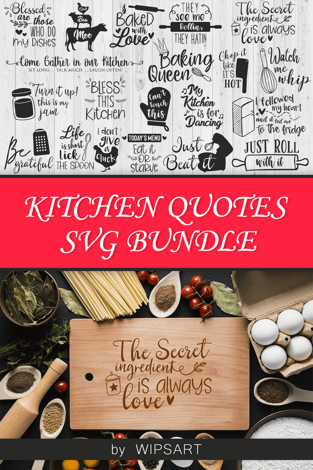 kitchen quotes svg bundle pinterest