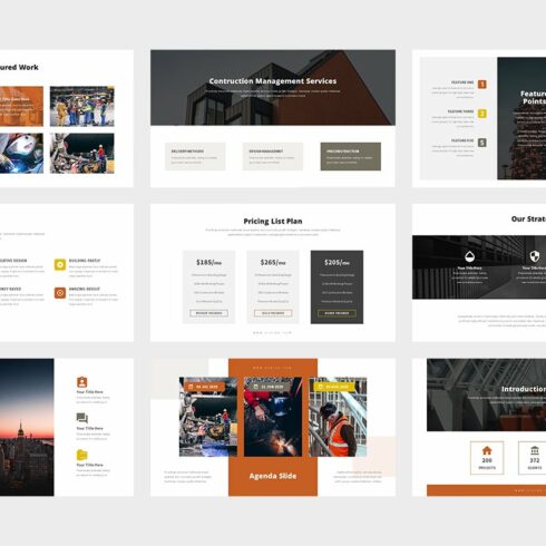 Kiniva: Construction Powerpoint Template | Master Bundles