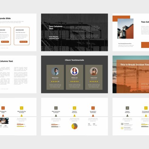 Kiniva: Construction Powerpoint Template | Master Bundles