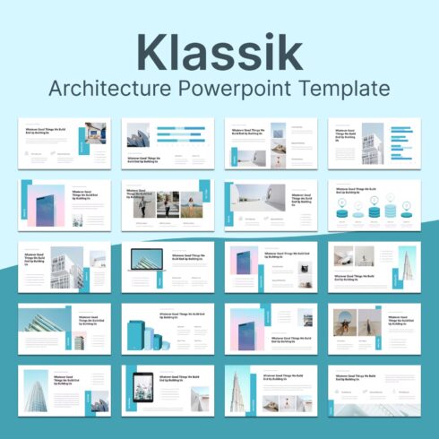 Klassik architecture powerpoint template - main image preview.