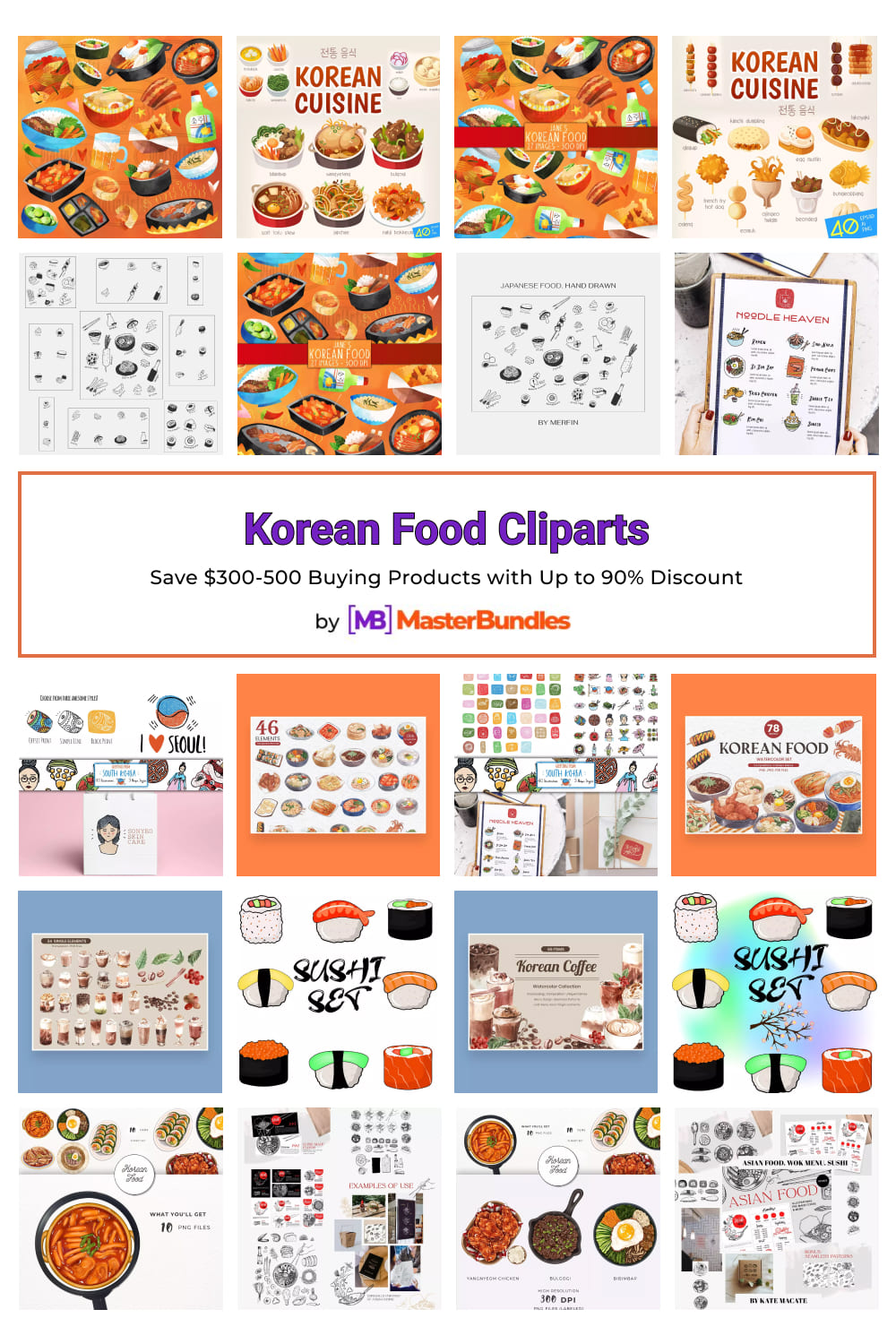 Korean Food Cliparts for Pinterest.